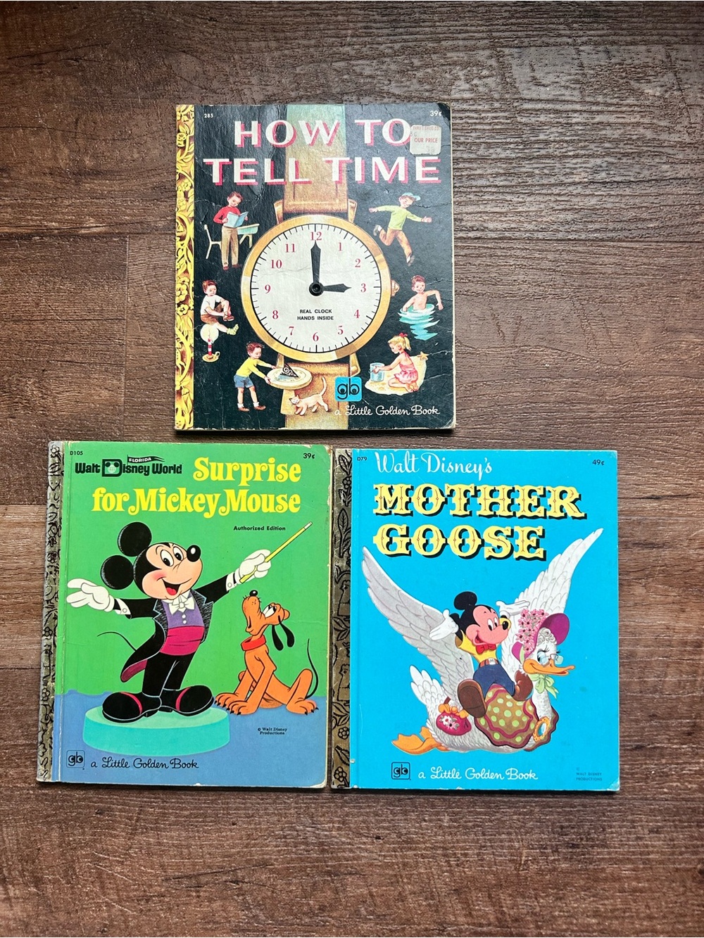 Lot of three vintage Little Golden Books